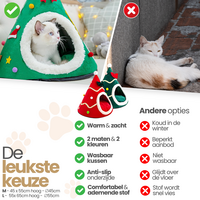 Cats&amp;Co&reg; Kersthuisje voor kleine huisdieren groen Maat L
