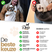 Dogs&amp;Co Slingbag  - Draagtas zwart
