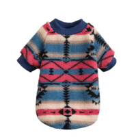 Teddy Fleece Hondentrui Etnic Blauw 