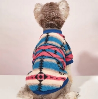 Teddy Fleece Hondentrui Etnic Blauw 