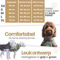 Dogs&amp;Co Honden Regenjas Raindog Grey