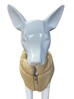 Honden winterjas Dons Beige voor kleine honden