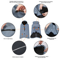 Warme  Hondenjas Outdoor zwart