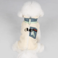 Honden Teddy winterjas Ecru