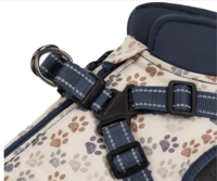 Dogs&amp;Co&reg; Warme  Hondenjas Navy Print (Model 2025)