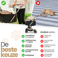 Dogs&amp;Co&reg; Luxe Multifunctionele Hondenbuggy 