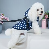Dogs&amp;Co&reg; Warme  Hondenjas Navy Stip