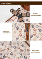 Dogs&amp;Co&reg; Warme  Hondenjas Navy Print (Model 2025)