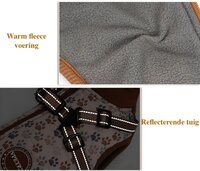 Dogs&amp;Co&reg; Warme  Hondenjas Bruin Print (Model 2025)