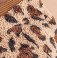 Teddy Fleece Hondentrui Leopard Beige 