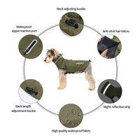 Honden regenjas Bruin