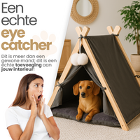 Dogs&amp;Co&reg; Tipi Tent voor katten of kleine honden Grijs