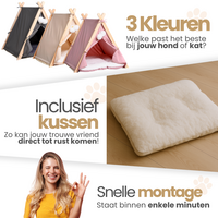 Dogs&amp;Co&reg; Tipi Tent voor katten of kleine honden Grijs