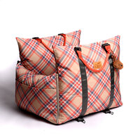 Dogs&amp;Co Luxe Honden autostoel  Royal+  Beige Check  Waterproof Limited Edition
