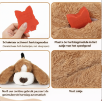 Hartslag Puppy &ndash; Knuffel met Kloppend Hartje voor Pups
