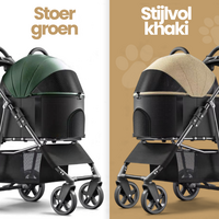 Dogs&amp;Co&reg; 2IN1 Hondenbuggy Groen 