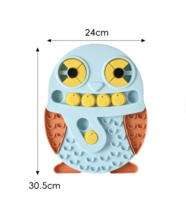 Interactief Denkspel voor Honden Blauw &ndash; Puzzel &amp; Snuffelspel &ndash; Anti Verveling &ndash; Uil &ndash; 30,5 cm