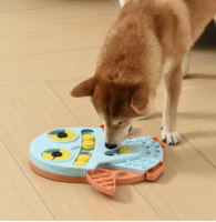 Interactief Denkspel voor Honden Blauw &ndash; Puzzel &amp; Snuffelspel &ndash; Anti Verveling &ndash; Uil &ndash; 30,5 cm