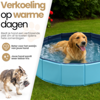 Dogs&amp;Co Honden zwembad 160x30 cm Blauw