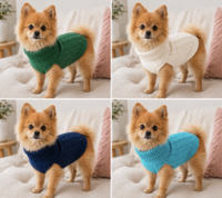 Honden Trui Gebreid &ndash; Warme Puppy &amp; Kleine Hond Trui &ndash; Zachte Kabel Knit Sweater voor Herfst &amp; Winter &ndash; Groen