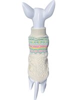 Hondentrui Noors voor kleine honden Beige/Roze/Mint