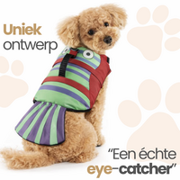 Honden Zwemvest Garnaal &ndash; Veiligheidsvest voor Honden &ndash; Met Handvat &ndash; Verstelbaar &ndash; Rood