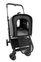 Muxi Honden- en kattenbuggy &ndash; Luxe, opvouwbare 2-in-1 transportwagen met afneembare opbergbak