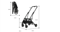 Muxi Honden- en kattenbuggy &ndash; Luxe, opvouwbare 2-in-1 transportwagen met afneembare opbergbak