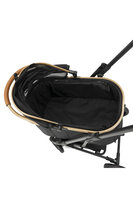 Premium Hondenbuggy Zwart &ndash; Opvouwbare Huisdierenwagen met Luxe Design