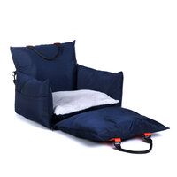 Dogs&amp;Co&reg; Luxe Honden autostoel  Royal+  NAVY Waterproof 