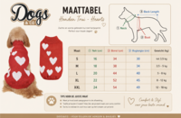 Dogs&amp;Co Honden Trui Hearts Rood &ndash; Warme Gebreide Hondentrui met Hartjes