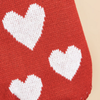 Dogs&amp;Co Honden Trui Hearts Rood &ndash; Warme Gebreide Hondentrui met Hartjes