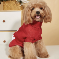 Dogs&amp;Co Honden Trui Hearts Rood &ndash; Warme Gebreide Hondentrui met Hartjes