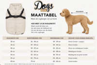 Dogs&amp;Co Gewatteerde Hondenjas met Ge&iuml;ntegreerd Harnas CHOCO