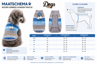 Gebreid Noors Honden TruitjeBlauw &ndash; Warme Hondentrui voor Kleine Honden &ndash; Dogs&amp;Co