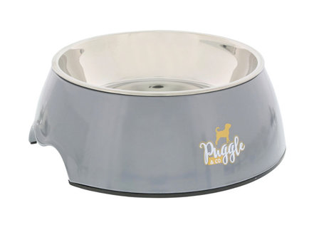 Voerbak melamine  grijs Puggle&Co 