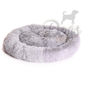 Fluffy Donut 100 cm (L) Lichtgrijs