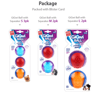 Gigwi squeaky  Ball  maat L