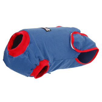 Honden Romper voor na de operatie Blauw/Rood 