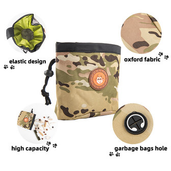 Beloningstasje Zwart Camo - Voertasje voor training