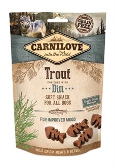 Carnilove Soft Snack Forel / Dille 200 gr 