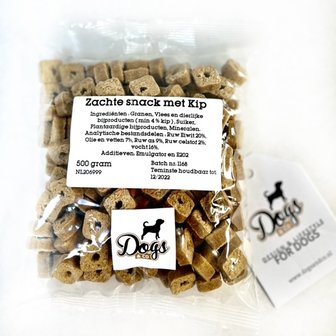 Zachte Snack met Kip 500gram