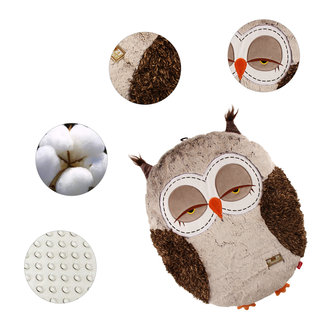 GiGwi Snoozy Friendz Uil - ligkussen voor kleine honden of katten