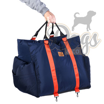 Dogs&amp;Co Luxe Honden autostoel  Royal+  NAVY Waterproof  