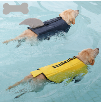 Zwemvest voor honden  Duck Geel - diverse maten