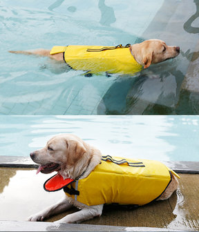 Zwemvest voor honden  Duck Geel - diverse maten