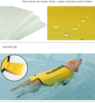 Zwemvest voor honden  SHARK Grijs