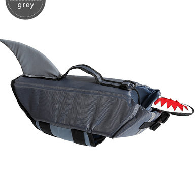 Zwemvest voor honden  SHARK Grijs