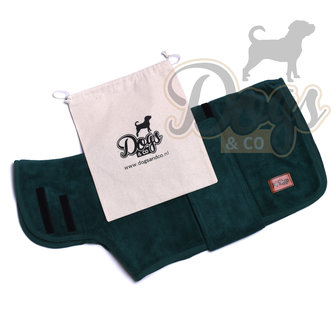 Dogs&Co Honden Badjas Groen  