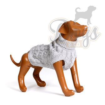 Dogs&Co Hand gebreide Hondentrui Grijs